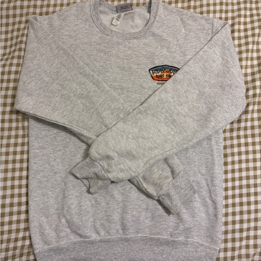 Surf Shop Gray Crewneck Sweater